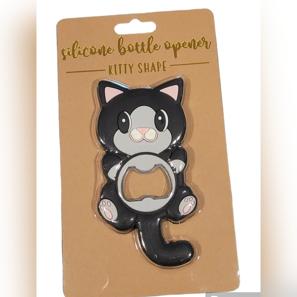 Kitty Cat Shape Home Silicone Official Bottle Opener TMD - Picture 2 of 3